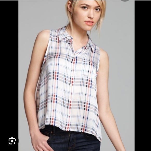 Equipment Mina Plaid Silk Blouse - Picture 2 of 12